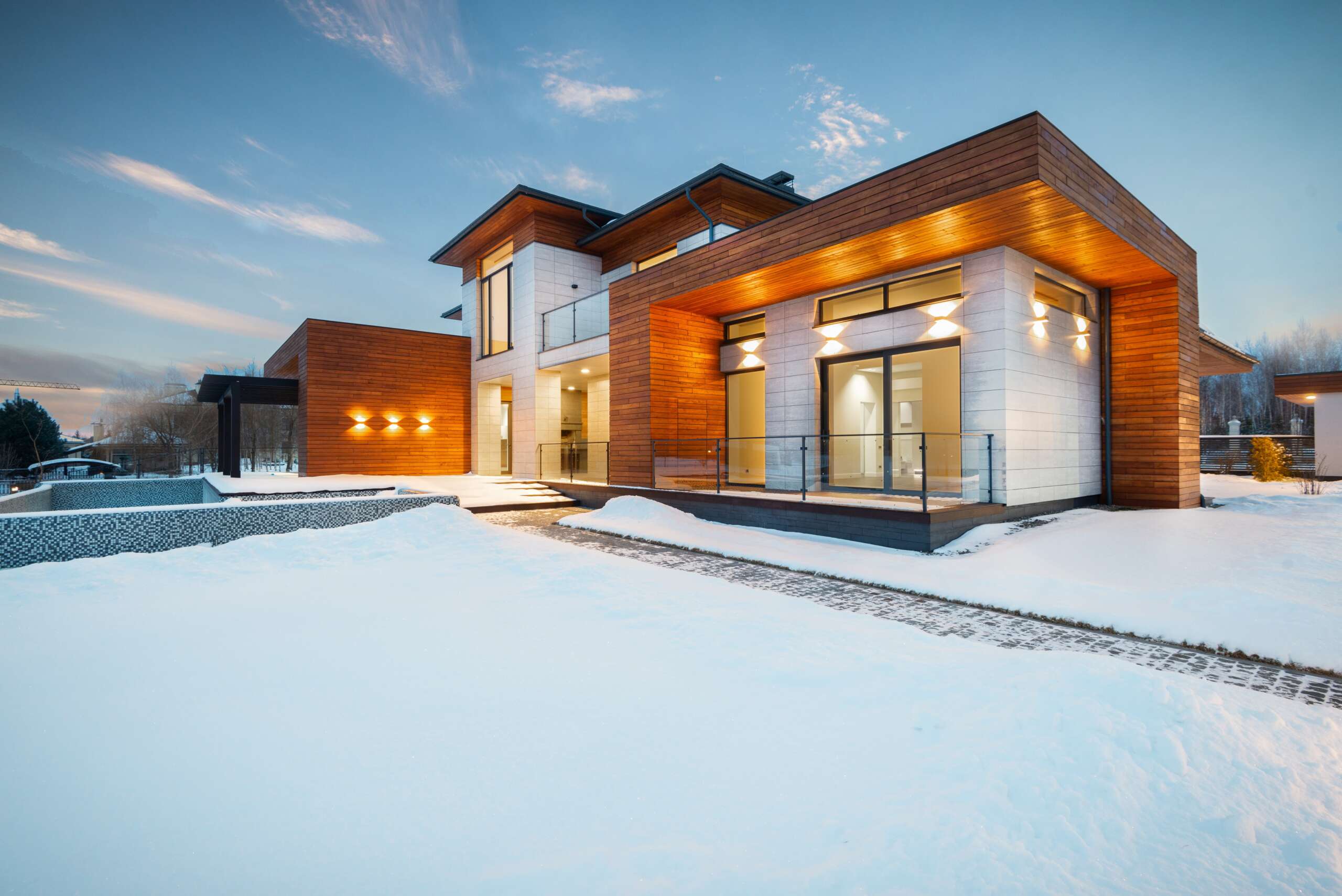 Vinyl large fixed windows